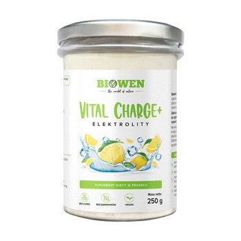 Biowen Vital Charge + Elektrolity, proszek,  smak cytrynowy, 250 g