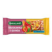 Bakalland Ba!, Truskawka i Quinoa, baton zbożowy bez dodatku cukru, 30 g