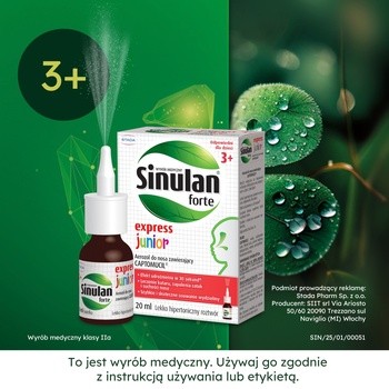 Sinulan Express Forte Junior, aerozol do nosa, 20 ml