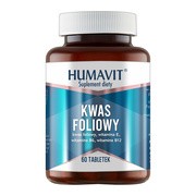 Humavit, Kwas Foliowy + witaminy B6, B12, E, tabletki, 60 szt.