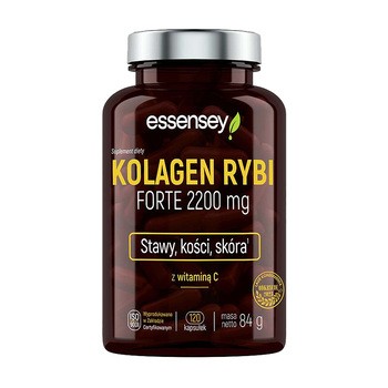 Essensey Kolagen Rybi Forte 2200 mg, kapsułki, 120 szt.