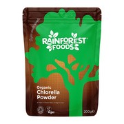 Rainforest Foods Chlorella BIO, proszek, 200 g