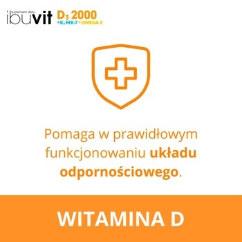 Ibuvit D3 2000+K2 MK-7 Omega 3, kapsułki, 30 szt.