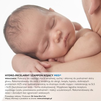 Emotopic, hydro-micelarny szampon kojący, 250 ml