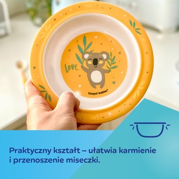 Canpol Babies Exotic Animals, miska z przyssawką z melaminy, 1 szt.