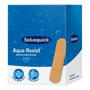 Salvequick Aqua Resist, wodoodporne plastry, średnie (19 mm x 72 mm), 100 szt.