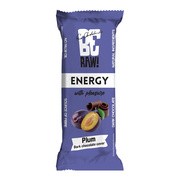 BeRaw! Energy, Plum Chocolate, baton energetyczny, 40 g