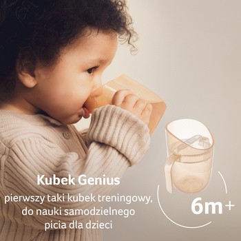Canpol Lovi Genius, kubek treningowy Nude, 150 ml