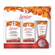 Zestaw Jantar Medica, szampon, 330 ml + mgiełka, 200 ml + serum, 30 ml