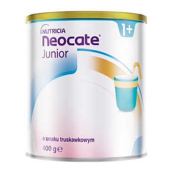 Neocate Junior 1+, żywność specjalnego przeznaczenia medycznego o smaku truskawkowym, 400 g