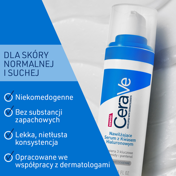 CeraVe, serum nawilżające z kwasem hialuronowym, 30 ml
