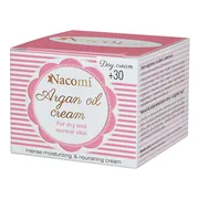 Nacomi, krem arganowy na dzień, 30+, z witaminą E, 50 ml