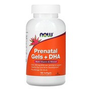 Now Foods, Prenatal Gels + DHA, kapsułki, 180 szt.