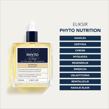 Phyto Nutrition Elixir, odżywczy olejek do włosów, 100 ml