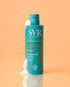 SVR Sun Secure Mousse Autobronzante, samoopalacz w piance, nawilżający, 150 ml