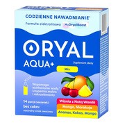 Oryal Aqua+, saszetki z proszkiem, mix smaków, 14 szt.