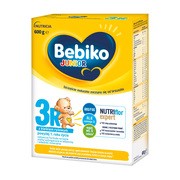 Bebiko Junior 3R NUTRIflor Expert, odżywcza formuła na bazie mleka z kleikiem ryżowym, powyżej 1. roku życia, proszek, 600 g