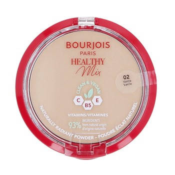 Bourjois Healthy Mix Clean, matujący puder prasowany, 02 Vanilla, 10 g