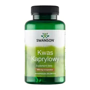 Swanson Kwas kaprylowy 600 mg, kapsułki, 60 szt.