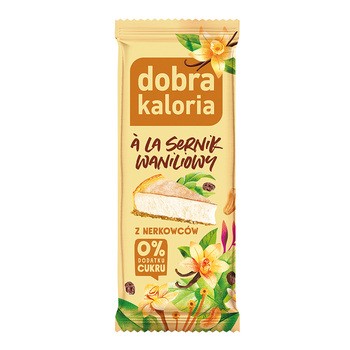 Dobra Kaloria, baton z nerkowców a la sernik waniliowy, 35 g