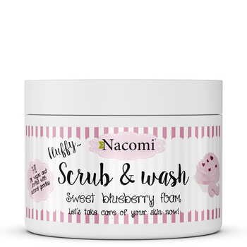 Nacomi, pianka peelingująco-myjąca, słodka borówkowa pianka, 180 ml