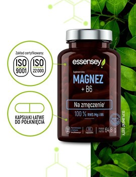 Essensey Magnez + B6, Na zmęczenie, kapsułki, 90 szt.