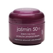 Ziaja, jaśmin w kremie przeciw zmarszczkom 50+ na noc, 50 ml