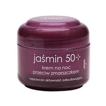Ziaja, jaśmin w kremie przeciw zmarszczkom 50+ na noc, 50 ml