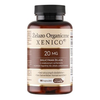 Xenico Żelazo Organiczne, kapsułki, 90 szt.