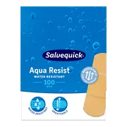 Salvequick Aqua Resist, wodoodporne plastry, duże (25 mm x 72 mm), 100 szt.