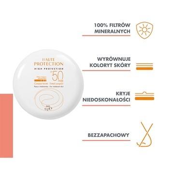 Avene Haute Protection, podkład w kompakcie SPF 50, piaskowy beż, 10 g
