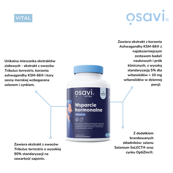 Osavi Wsparcie Hormonalne Mężczyzna, kapsułki, 90 szt.