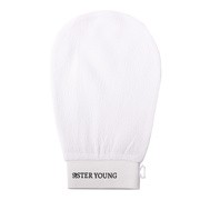 Sister Young Nova White, złuszczająca rękawica do peelingu ciała, biała, 1 szt.