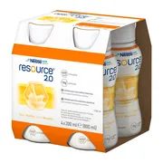 Resource 2.0, płyn o smaku waniliowym, 4 x 200 ml