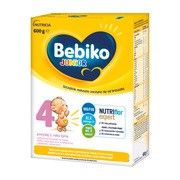 Bebiko Junior 4 NUTRIflor Expert, odżywcza formuła na bazie mleka, powyżej 2. roku życia, proszek, 600 g