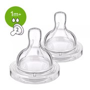 Avent Classic+, smoczek antykolkowy na butelkę, wolny przepływ, 1 m+, 2 szt.