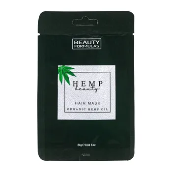 Beauty Formulas, maska do włosów z organicznym olejem konopnym, 24 g