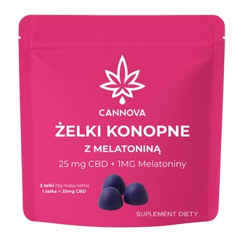 Cannova Żelki konopne z melatoniną, 3 szt.