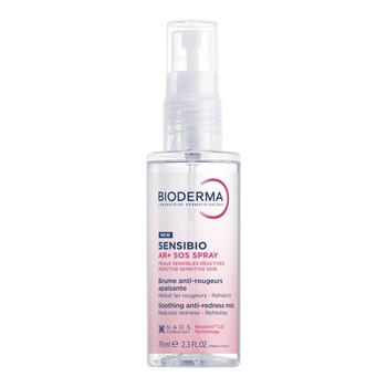 Bioderma Sensibio AR+ SOS, mgiełka łagodząca przeciw zaczerwienieniom, 70 ml