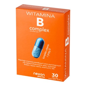 Nexon Pharma, Witamina B Complex, kapsułki, 30 szt.
