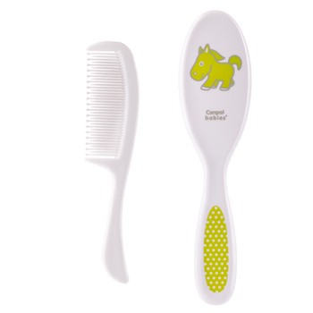 Zestaw Canpol, miękka szczotka i grzebień do włosów dla dzieci
