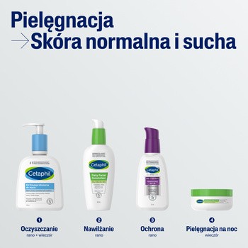 Cetaphil, krem nawilżający do twarzy na noc, 48 ml