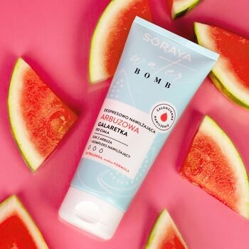 Soraya Water Bomb, ekspresowo nawilżająca arbuzowa galaretka do ciała, 200 ml