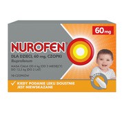 Nurofen dla dzieci, 60 mg, czopki, 10 szt.