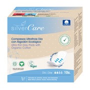 Silver Care, ultracienkie podpaski bawełniane ze skrzydełkami, na dzień, 10 szt.