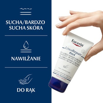 Eucerin UreaRepair PLUS, regenerujący krem do rąk z 5% mocznikiem, do suchej skóry, 75 ml