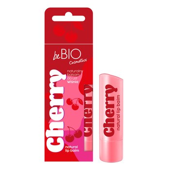 BeBio, nawilżający balsam do ust, wiśnia, 5 g