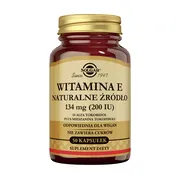 Solgar Naturalna Witamina E, 134 mg, kapsułki, 50 szt.