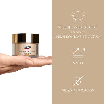 Eucerin Hyaluron Filler + Elasticity, przeciwzmarszczkowy krem na dzień SPF 30, 50 ml