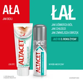 Altacet, 10 mg/g, żel na urazy i stłuczenia w tubie, 75 g